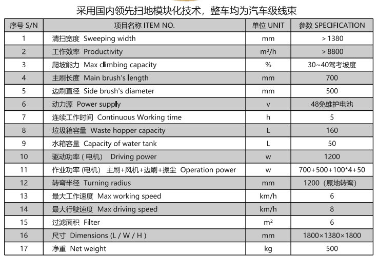 洁路宝驾驶桑珠孜扫地机1400